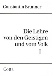 Brunner, Die Lehre von den Geistigen und vom Volk 1