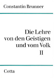 Brunner, Die Lehre von den Geistigen und vom Volk 2